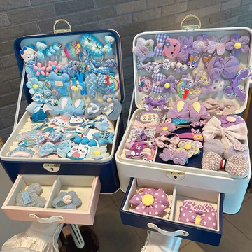 Box of hair accessories